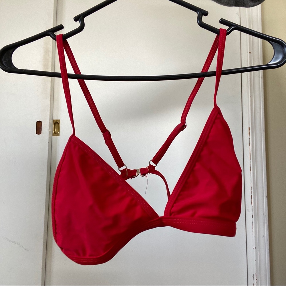 Red swimsuit